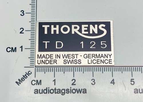 Thorens 125 turntable badge - thorens,