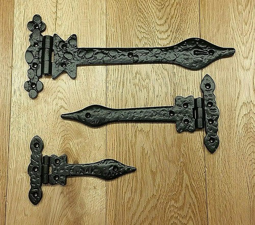 Cast iron black spear - black, hinges