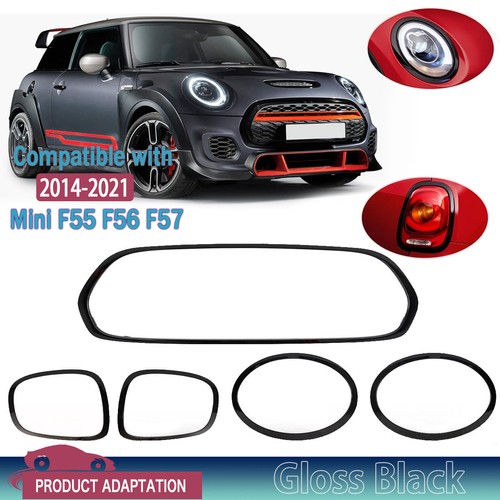 Gloss black trims set - black,