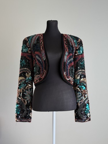 Vtg heavily beaded - vtg,