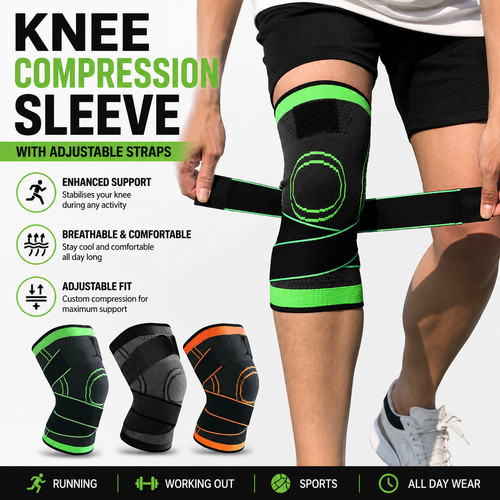 Adjustable knee compression - knee,