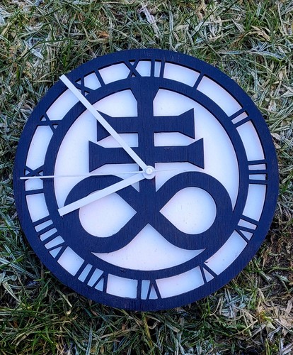 Handmade wooden wall clock - handmade,