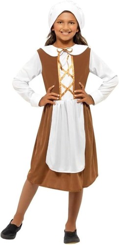 Girls tudor costume dress - costume, hat