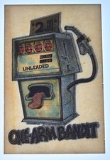 Original VINTAGE 1970s Heat Transfer | One-Arm Bandit