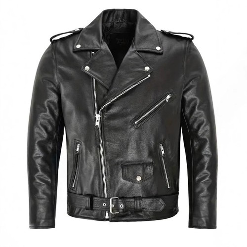 Men leather motorbike - men, pu