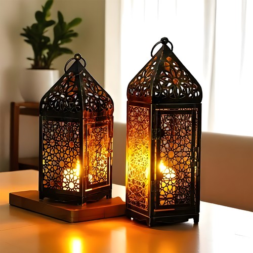 2pcs moroccan style - moroccan, metal