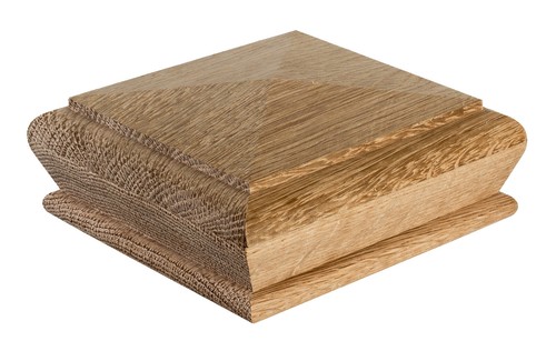 Staircase newel post cap - staircase,