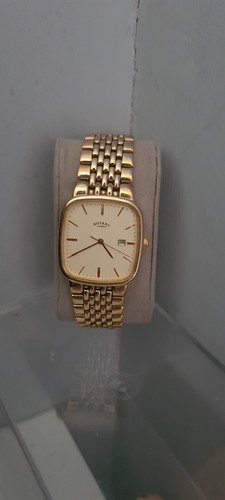 Rotary quartz gold tone square - rotary,