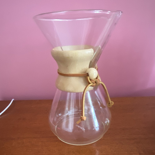 Chemex clear glass pour - clear, over