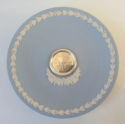Wedgwood blue jasper plate - blue,