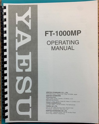 Yaesu 1000mp instruction - ft-1000mp, &