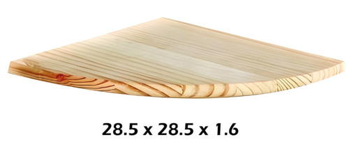 Wooden corner shelf natural - shelf,