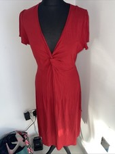 Bravissimo Red Dress Tie Back Size 16 C/R PERFECT Condition