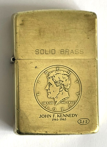 Vintage solid brass - solid, zippo