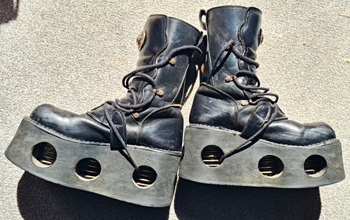 New rock black leather - rock,