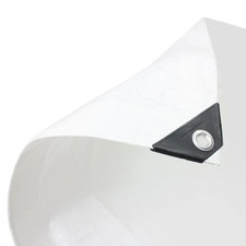 White Tarpaulin Heavy Duty 200gsm for Market Stalls — All sizes av