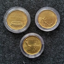 20 50 100  PESOS (3 COINS) - ARGENTINA 1978 FOOTBALL WORLD CUP  Km#75 76 77