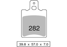 Organic rear brake pair pads DUCATI 996 996 R 2001  270 TROFEO