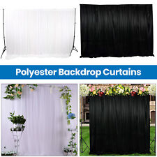 3/6/9M White Black Stage Wedding Backdrop Photography Background Drape Curtains
