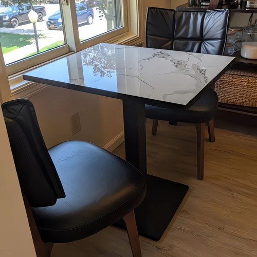 Marble dining table bistro - table,