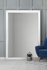 Extra Large Mirror White Antique Wall Full Length 6Ft7 X 4Ft7 201cm x 140cm