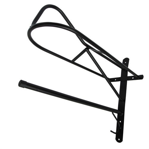 Wall mounted saddle rack with - rack,