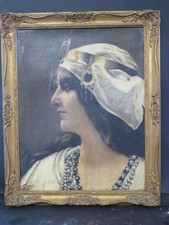 Pre-Raphaelite Orientalist Oil