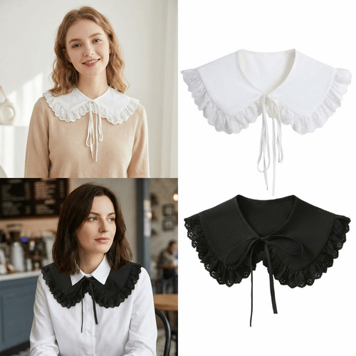 Detachable collar blouse - detachable,