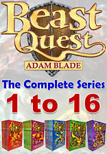 Beast Quest The Complete Series Collection Adam Blade Series (1 to 16)