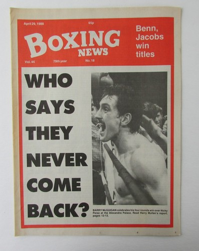 April 1988 boxing news - 1988,
