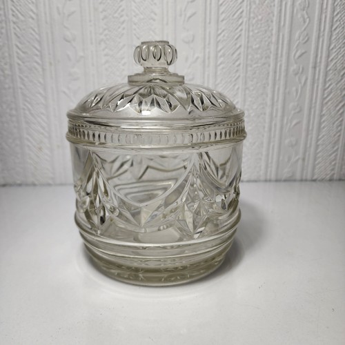 Vintage glass sweet jar - glass,