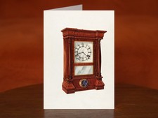 Seth Thomas Clock by Arthur Mathews (c. 1937) - A5 Art Print Greeting Card