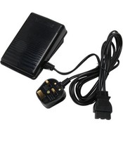 Singer Compatible Sewing Machine Electronic Foot Pedal & Lead with UK 3 Pin Plug