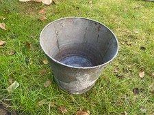 Vintage Galvanised Flower Planter/Bucket