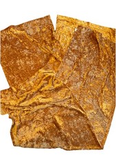 Crushed Velvet Curtains Gold Mustard Vintage Pair Of 50 X 72 Inches