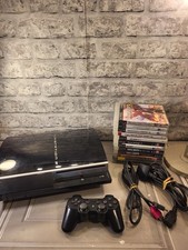 PS3 Playstation 3 Fat Console Bundle! - 12 Games 1 Controller & Wires Tested 