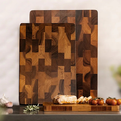 Acacia wood cutting board - cutting,