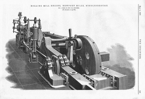 Middlesbrough rolling mill - rolling,