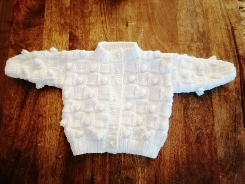 Handknit baby girls cardigan - girls,