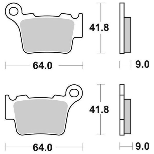 Pair brake pads - brake, 791