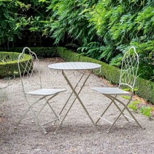 Shabby Chic Bistro Set Garden Furniture Set Metal Garden Furniture Patio Set