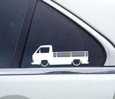 2X Lowered car stickers -for VW T25 / T3 Single cab, pickup classic Transporter