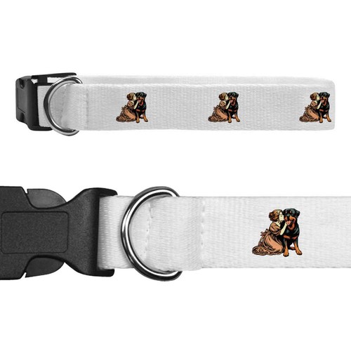 Girl with rottweiler puppy - 'girl,