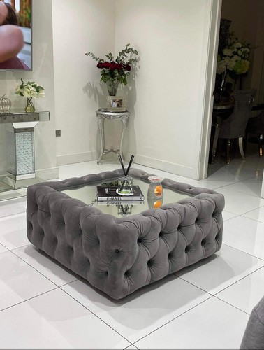 Bedside table velvet - , 45cmx45cm