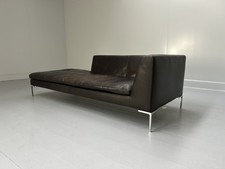 B&B Italia "Charles" Chaise Daybed Sofa  - In Brown "Gamma" Leather - RRP £10...