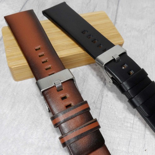 Leather watch strap 24mm - watch,