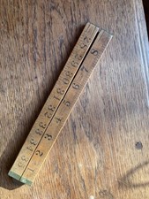 Vintage 1950's 36"  Boxwood Folding  Ruler VGC Carpenter Tool DIY Measure