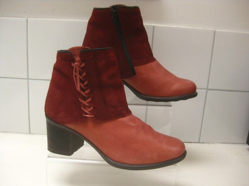 Fly london boots red - london, gold