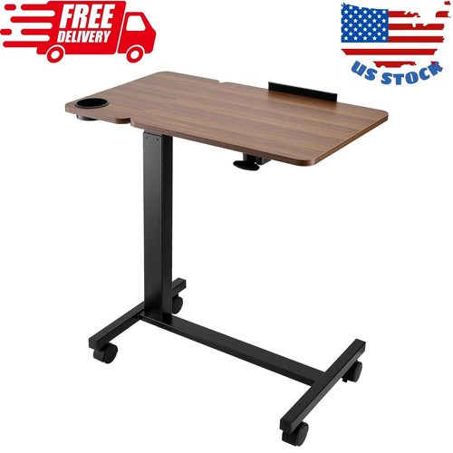 Adjustable overbed table with - adjustable,