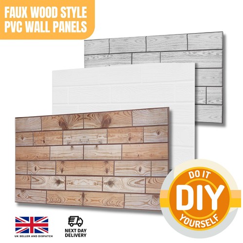 Faux wood wall panels - wall,